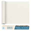 KING MOUNTAIN Canvas Repair Patch 16×60 Inch Self-Adhesive Waterproof Fabric Patch for Sofas, Tents, Furniture,Tote Bags, Car Seats (Off White)