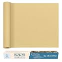 KING MOUNTAIN Canvas Repair Patch 16×60 Inch Self-Adhesive Waterproof Fabric Patch for Sofas, Tents, Furniture,Tote Bags, Car Seats (Beige-1)