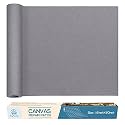 KING MOUNTAIN Canvas Repair Patch 16×60 Inch Self-Adhesive Waterproof Fabric Patch for Sofas, Tents, Furniture,Tote Bags, Car Seats (Grey)