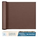 KING MOUNTAIN Canvas Repair Patch 16×60 Inch Self-Adhesive Waterproof Fabric Patch for Sofas, Tents, Furniture,Tote Bags, Car Seats (Brown)