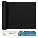 KING MOUNTAIN Canvas Repair Patch 16×60 Inch Self-Adhesive Waterproof Fabric Patch for Sofas, Tents, Furniture,Tote Bags, Car Seats (Black)