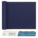 KING MOUNTAIN Canvas Repair Patch 16×60 Inch Self-Adhesive Waterproof Fabric Patch for Sofas, Tents, Furniture,Tote Bags, Car Seats (Dark Blue)