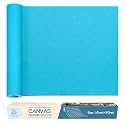 KING MOUNTAIN Canvas Repair Patch 16×60 Inch Self-Adhesive Waterproof Fabric Patch for Sofas, Tents, Furniture,Tote Bags, Car Seats (Blue)