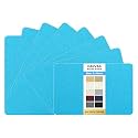 KING MOUNTAIN Canvas Repair Patch 5×8 Inch 8 Pcs Self-Adhesive Waterproof Fabric Patch for Sofas, Tents, Furniture,Tote Bags, Car Seats (Blue)