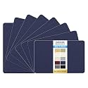 KING MOUNTAIN Canvas Repair Patch 5×8 Inch 8 Pcs Self-Adhesive Waterproof Fabric Patch for Sofas, Tents, Furniture,Tote Bags, Car Seats (Dark Blue)