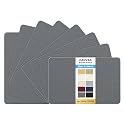 KING MOUNTAIN Canvas Repair Patch 5×8 Inch 8 Pcs Self-Adhesive Waterproof Fabric Patch for Sofas, Tents, Furniture,Tote Bags, Car Seats (Charcoal Grey)