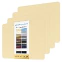 KING MOUNTAIN Canvas Repair Patch 9 x11 Inch 4 Pcs Self-Adhesive Waterproof Fabric Patch for Sofas, Tents, Furniture,Tote Bags, Car Seats (Beige)