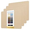 KING MOUNTAIN Canvas Repair Patch 9 x11 Inch 4 Pcs Self-Adhesive Waterproof Fabric Patch for Sofas, Tents, Furniture,Tote Bags, Car Seats (Khaki)