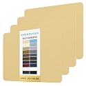 KING MOUNTAIN Canvas Repair Patch 9 x11 Inch 4 Pcs Self-Adhesive Waterproof Fabric Patch for Sofas, Tents, Furniture,Tote Bags, Car Seats (Beige-1)
