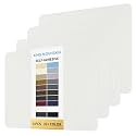 KING MOUNTAIN Canvas Repair Patch 9 x11 Inch 4 Pcs Self-Adhesive Waterproof Fabric Patch for Sofas, Tents, Furniture,Tote Bags, Car Seats (White1.0)
