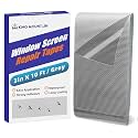 KING MOUNTAIN Grey Window Screen Repair Tape,3inX10FT Heavy Duty Screen Repair Kit for Window Screen and Screen Door,Strong Adhesive & Waterproof Window Screen Patch