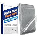 KING MOUNTAIN Grey Window Screen Repair Tape,3inX15FT Heavy Duty Screen Repair Kit for Window Screen and Screen Door Tears Holes,Strong Adhesive & Waterproof Window Screen Patch, Weather Resistant