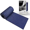 King Mountain Premium Linen Fabric Iron-on Repair Patch, Inside&Outside Fabric Repair Patch, 3"x60" with Backing Glue Linen Repair Decorative Patch kit (Linen-3"x60", Dark Blue)