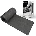 King Mountain Premium Linen Fabric Iron-on Repair Patch, Inside&amp;Outside Fabric Repair Patch, 3"x60" with Backing Glue Linen Repair Decorative Patch kit (Linen-3"x60", Dark Grey)