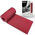 King Mountain Premium Linen Fabric Iron-on Repair Patch, Inside&Outside Fabric Repair Patch, 3"x60" with Backing Glue Linen Repair Decorative Patch kit (Linen-3"x60", Red)