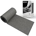 King Mountain Premium Linen Fabric Iron-on Repair Patch Kit, 3"x60" with Backing Glue, Decorative Patch for Inside & Outside Fabric Repair (Linen, Grey Coffee)