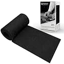 King Mountain Premium Linen Fabric Iron-on Repair Patch, Inside&Outside Fabric Repair Patch, 3"x60" with Backing Glue Linen Repair Decorative Patch kit (Linen-3"x60", Black)