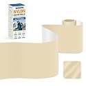 KING MOUNTAIN Self Adhesive Nylon Fabric Repair Tape, 4×63 Inches, Quick Down Jacket Repair Patch, Waterproof Outdoor Gear Patch Kit for Tent,Backpacks,Umbrella, Gloves, Sleeping Bag (Beige)