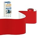 KING MOUNTAIN Self Adhesive Nylon Fabric Repair Tape, 4×63 Inches, Quick Down Jacket Repair Patch, Waterproof Outdoor Gear Patch Kit for Tent,Backpacks,Umbrella, Gloves, Sleeping Bag (Red)