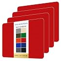 KING MOUNTAIN Self Adhesive Nylon Fabric Repair Patch, 9×11 Inches 4 Pcs, Quick Down Jacket Repair Patch, Waterproof Outdoor Gear Patch Kit for Tent,Backpacks,Umbrella, Gloves, Sleeping Bag (Red
