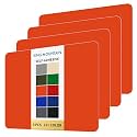 KING MOUNTAIN Self Adhesive Nylon Fabric Repair Patch, 9×11 Inches 4 Pcs, Quick Down Jacket Repair Patch, Waterproof Outdoor Gear Patch Kit for Tent,Backpacks,Umbrella, Gloves, Sleeping Bag (Orange