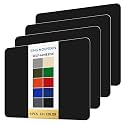 KING MOUNTAIN Self Adhesive Nylon Fabric Repair Patch, 9×11 Inches 4 Pcs, Quick Down Jacket Repair Patch, Waterproof Outdoor Gear Patch Kit for Tent,Backpacks,Umbrella, Gloves, Sleeping Bag (Black