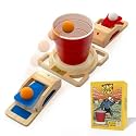 King Pong Original Shot-Making Tabletop Game for Kids, Teens & Adults | 1-4 Players | Skill-Based & Easy to Learn | First to 3 Wins | Competitive Friends & Family Game Night