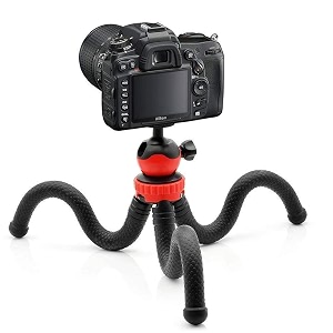flexible mini tripod 10 inch height for camera dslr and smartphones 10inch tripod