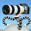 Flexible Mini Tripod (10 Inch Height) for Camera, DSLR and Smartphones with Universal Mobile Attachment Clip (10inch - Gorillapod Tripod)