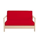 King Size Futon Covers - 100% Egyptian Cotton Futon Slipcovers Red