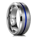 King Will Tungsten Carbide Wedding Band for Men Size 4-16