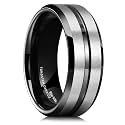 King Will Tungsten Carbide Wedding Band for Men Size 4-16