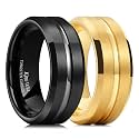 King Will Tungsten Carbide Wedding Band for Men Size 4-16
