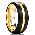 King Will Tungsten Carbide Wedding Band for Men Size 4-16