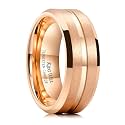 King Will Tungsten Carbide Wedding Band for Men Size 4-16