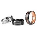 King Will Tungsten Carbide Wedding Band for Men Size 4-16