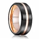 King Will Tungsten Carbide Wedding Band for Men Size 4-16