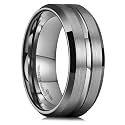 King Will Tungsten Carbide Wedding Band for Men Size 4-16