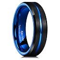 King Will Tungsten Carbide Wedding Band for Men Size 4-16