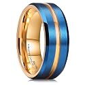 King Will Tungsten Carbide Wedding Band for Men Size 4-16