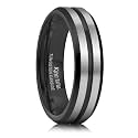King Will Tungsten Carbide Wedding Band for Men Size 4-16