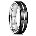 King Will Tungsten Carbide Wedding Band for Men Size 4-16