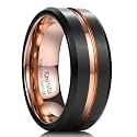 King Will Tungsten Carbide Wedding Band for Men Size 4-16