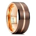 King Will Tungsten Carbide Wedding Band for Men Size 4-16