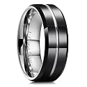 King Will Tungsten Carbide Wedding Band for Men Size 4-16