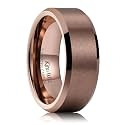 King Will Tungsten Men's Wedding Ring - Available in 6mm to 10mm