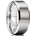 King Will Tungsten Men's Wedding Ring - Available in 6mm to 10mm