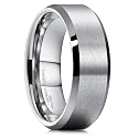 King Will Tungsten Men's Wedding Ring - Available in 6mm to 10mm
