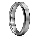 King Will Tungsten Men's Wedding Ring - Available in 6mm to 10mm