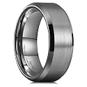 King Will Tungsten Men's Wedding Ring - Available in 6mm to 10mm